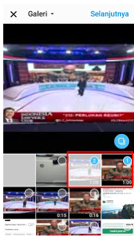 Cara upload video di instagram lebih dari 60 detik 1