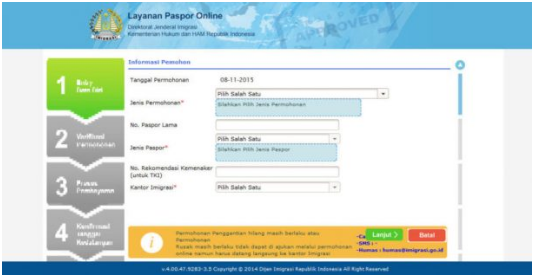Cara Membuat Paspor Online