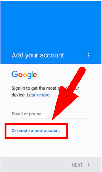 daftar email lewat hp android