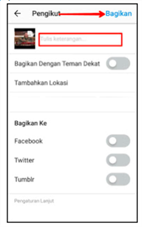 Cara upload video panjang di instagram 1