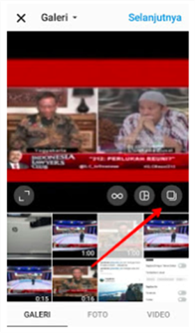 Cara upload full video di instagram 1