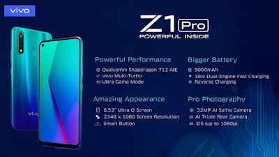 Spesifikasi Vivo Z1 pro