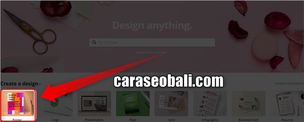 cara membuat poster di canva