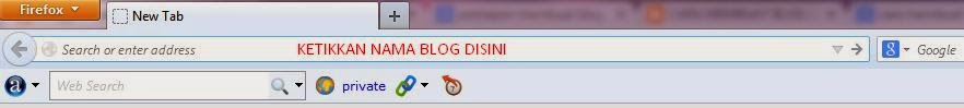 address bar (klik untuk memperbesar gambar) cara membuat blogspot