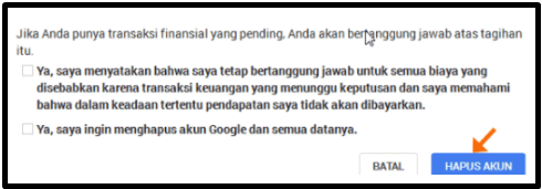 Cara Hapus Akun Google Permanen