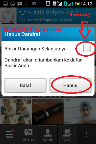 Cara Menghapus Dan Blokir Kontak BBM HP Android Cara Menghapus Dan Blokir Kontak BBM HP Android