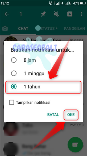 cara keluar dari grup wa tanpa diketahui dan tanpa ganti nomor